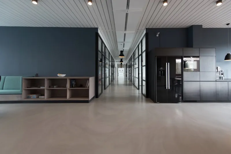Modern office representing Georgia LLC Estonian tax model